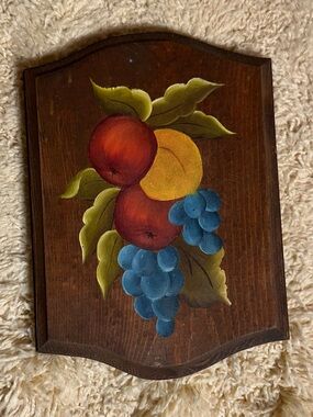 Vintage 70’s Hand Painted Fruit